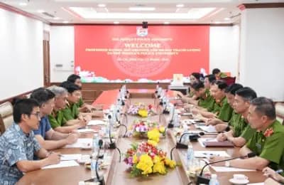 Trường Đại học CSND đón tiếp, làm việc với Giáo sư Daniel Silverstone và Tiến sĩ Lương Thanh Hải 